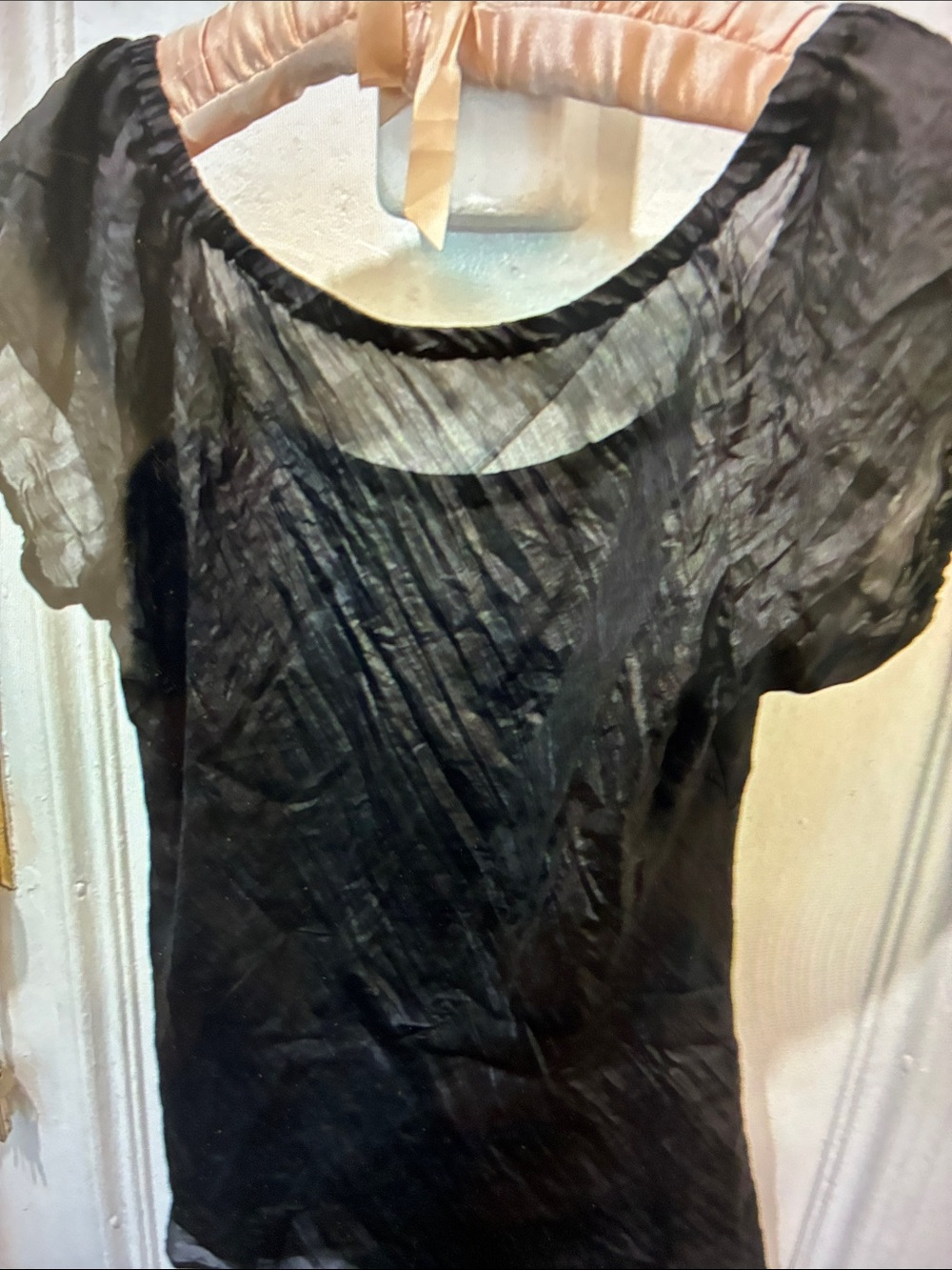 Silk peasant blouse from Paris
